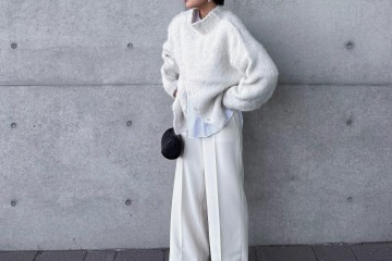 冬こそ挑戦したい、都会的な大人の白。大事にしたいのはシルエットと素材感【40代の毎日コーデ】 画像