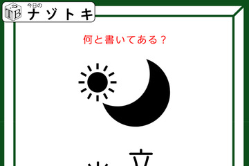 クイズです！「この図は、何と書いてある？」イラストの位置がポイントです【難易度LV２・甘口】 画像