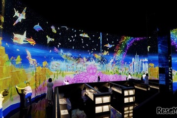 描いた絵をスマホで操縦、チームラボ「スケッチ環世界」成田で3/20から 画像