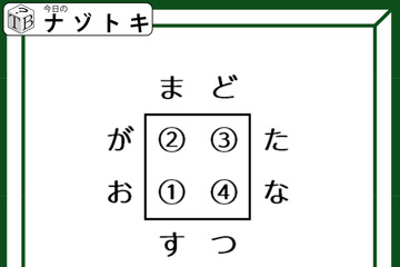 クイズです！「４つの単語から単語を導きましょう」「ま」で始まって「す」で終わる４文字の単語はなに？【難易度LV３.・中辛】 画像