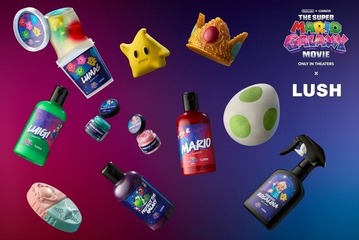『ザ・スーパーマリオギャラクシー・ムービー』 × LUSH、限定コラボ商品が3月10日発売！ 画像