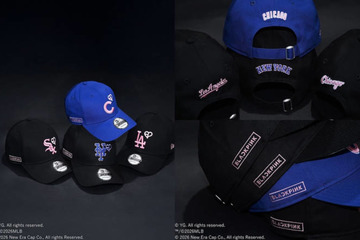 BLACKPINK×ニューエラ×MLB（TM)、ハートロゴ入りヘッドウェアを3月23日発売 画像