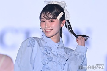 櫻坂46守屋麗奈、春の装いで華やかオーラ 三つ編みヘアアピールが可愛い【TGC2026 S/S】 画像