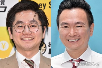 かまいたち山内健司＆東京ホテイソンたける、“別人級”女装姿に驚きの声「一瞬誰かと」「クオリティ高い」 画像