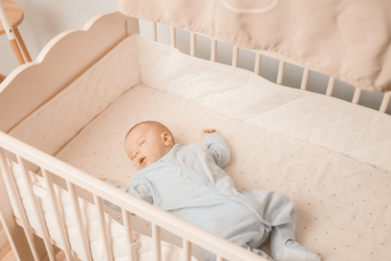 泣く赤ちゃんが心配な愛犬　ゆりかごを覗くと“まさかの献上品”に「え！？」「母性が爆発」 画像