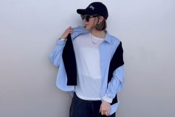 そろそろ【ユニクロ】シアーＴをワードローブに。レイヤードコーデで一気に春感が増す大人のデニムスタイル【40代の毎日コーデ】 画像