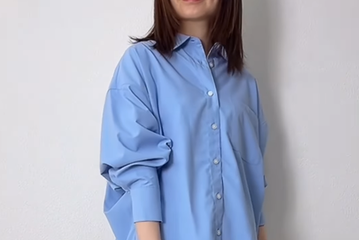 【GU】ブルーシャツが主役の春色スタイル。アイロンいらずで決まる大人のリラックス＆クリーンな着こなし【40代の毎日コーデ】 画像