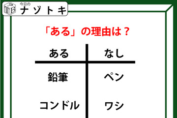 あるなしクイズです！「鉛筆にはあってペンにはない。コンドルにあってワシにない」共通点はなに？【難易度LV２.・甘口】 画像
