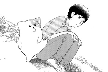 「豪快だな」亡き愛犬はなこを思い出し放心する俺を、きのこいぬは乱暴に慰める【きのこいぬ #12】 画像