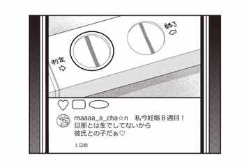 「彼氏との子を妊娠」ってどういうこと？ママ友の裏アカに投稿された内容に絶句【私の入院中に、旦那がセフレを作りました #16】 画像