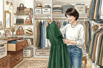 40代50代の服が捨てられない問題。「無理に捨てなくてもいいんじゃない？だって、買うのも歓び。思い出も大切」 画像