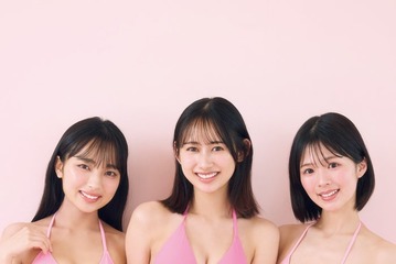 NMB48“11期生”岡腰星来・田中れい・谷口詩乃、初グラビア披露 ビキニ姿でフレッシュさ全開 画像