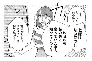 夫との関係をママ友に問い詰めていると先生が仲裁に入る。そこで発覚した衝撃の事実とは？【朝8時、息子の先生が家庭を壊し始めます #８】 画像