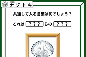 クイズです！「イラストを見てハテナに入る共通の言葉を考えましょう」ダジャレが得意な人には楽勝かも！【難易度LV.２・甘口】 画像