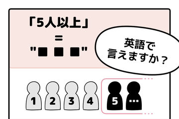 英語で「５人以上」って言えない人は読んでみて！ヒント「5」は使いません 画像