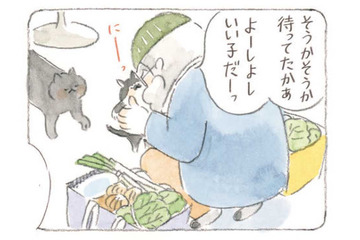 近所で怖がられている喫茶店マスター。しかし家に帰ると、猫たちの人気者で…!?【深夜３時のくろねこ喫茶２ #１】 画像