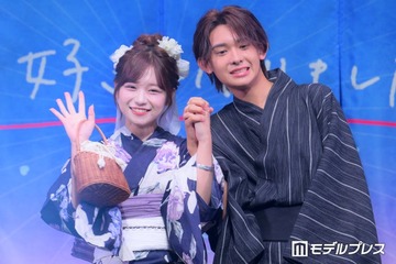 【今日好き夏まつり】五十嵐蓮＆日向袮音“れんねね”カップル、浴衣姿で手つなぎ密着 かき氷対決でハプニング発生 画像