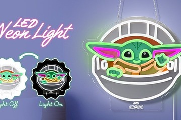 グローグーが光る！「スター・ウォーズ」グローグーのLEDネオンライト発売 画像
