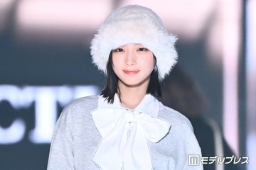 日向坂46大野愛実「TGC」初登場 ファー帽子×フリルがお似合い【TGC2026A/W】 画像