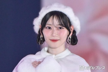 櫻坂46山下瞳月、ツインお団子×ファーベレー帽がお似合い「ホワイトコーデ可愛すぎる」「リアル天使」と反響【ガルアワ2026A/W】 画像