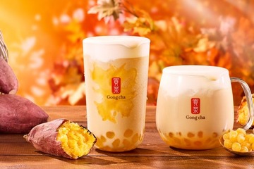 ゴンチャ新作「紅はるか ミルクティー」初のおいもパール使用、やさしくまろやかな味わい 画像