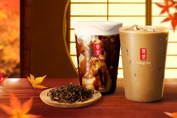 ゴンチャ「秋焙煎ほうじ茶」期間限定で登場 一番摘み茶葉を熟成した香ばしさと深いコク 画像