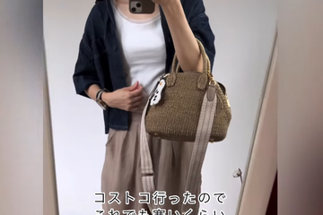 羽織るだけでバランスが整う。「ボクシーシルエットの短め丈シャツ」で仕上げる脚長シルエットコーデ【40代の毎日コーデ】 画像