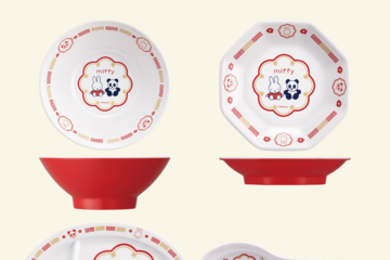 レンゲやチャーハン皿など、ミッフィー×パンダが仲良く並ぶレトロな町中華風食器が発売 画像
