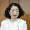 経団連との会談を終え、取材に応じる連合の芳野友子会長＝26日午前、東京都千代田区