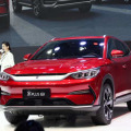 比亜迪（BYD）が披露した新型EV＝2020年7月、中国四川省成都（共同）