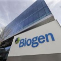 米マサチューセッツ州にあるバイオジェン本社＝2020年3月、ケンブリッジ（AP＝共同）