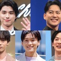 （上段左から）本田響矢、三山凌輝（下段左から）水沢林太郎、松本怜生、小林虎之介（C）モデルプレス