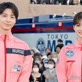 「TOKYO MER〜走る緊急救命室〜南海ミッション」全国出動セレモニーに出席した高杉真宙、生見愛瑠（C）モデルプレス