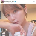 第1子妊娠中の宇野実彩子、美肌際立つキャミソールSHOTをファン絶賛「透明感溢れる天使」「最高に可愛い」