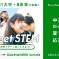 学びや仕事体験「Girls Meet STEM 2025夏ツアー」中高生女子募集 画像
