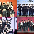 （上段）i-dle、ZEROBASEONE（下段）HANA、&TEAM（C）ASEA組織委員会
