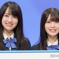 「量産型ルカ -プラモ部員の青き逆襲-」記者会見に出席した賀喜遥香、筒井あやめ（C）モデルプレス