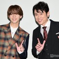 「映画 おっさんのパンツがなんだっていいじゃないか！」感謝御礼舞台挨拶に登壇した中島颯太、原田泰造（C）モデルプレス