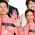 「TOKYO MER〜走る緊急救命室〜南海ミッション」初日舞台挨拶に登壇した鈴木亮平、菜々緒（C）モデルプレス