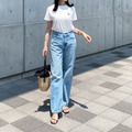 夏の王道鉄板コンビ！白T×デニムを大人が着こなす秘訣とは【40代の毎日コーデ】 画像