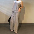 セットアップで高見え！品よく映えるアシメビスチェの着こなし【40代の毎日コーデ】 画像