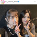 石川梨華、“大好きな2人”柴田あゆみ＆三好絵梨香それぞれとの笑顔2SHOTを公開「本当に幸せ」 画像