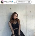 板野友美、シースルーの上品肌見せコーデにファンうっとり「大人な落ち着いた雰囲気」「センスいい！」 画像