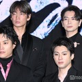 「ちるらん 新撰組鎮魂歌」制作発表に登場した綾野剛、松本潤、鈴木伸之、山田裕貴（C）モデルプレス