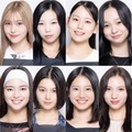 （上段左から）桑原彩菜、荒武凜香、黒川穂香、松浦なる、城守星愛、森穂乃香（下段左から）村田莉花、大城莉瑛羅、大谷碧空、津波古妃織、土方エレナ、飛咲来（C）AbemaTV,Inc.