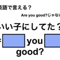 英語でどう言う？「いい子にしてた？」は何て言う？ 画像