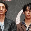 「外道の歌 SEASON2」配信記念イベントに登壇した窪塚洋介、亀梨和也（C）モデルプレス