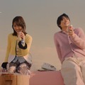 山下美月、佐野勇斗／華よい「本音のふたり」篇（提供写真）