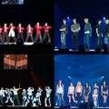 （上段）JO1、ALPHA DRIVE ONE（下段）NiziU、FLARE U、MODYSSEY「KCON JAPAN 2026」（C）CJ ENM Co., Ltd, All Rights Reserved