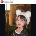 「イッテQ！」新メンバー候補生で話題“きゃすみる”辻加純、胸元ざっくりオフショルドレス姿公開「プリンセス」「綺麗」の声 画像